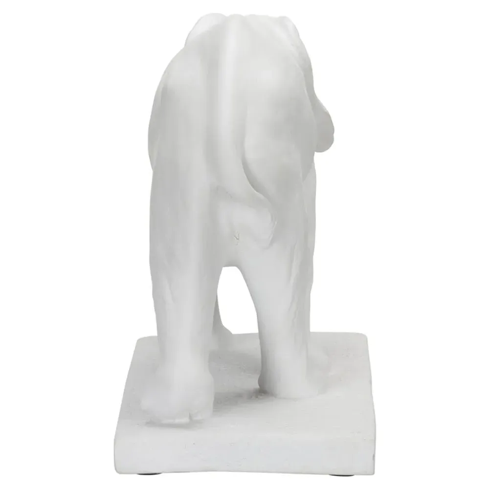 Garen Elephant Sculpture - White, Resin