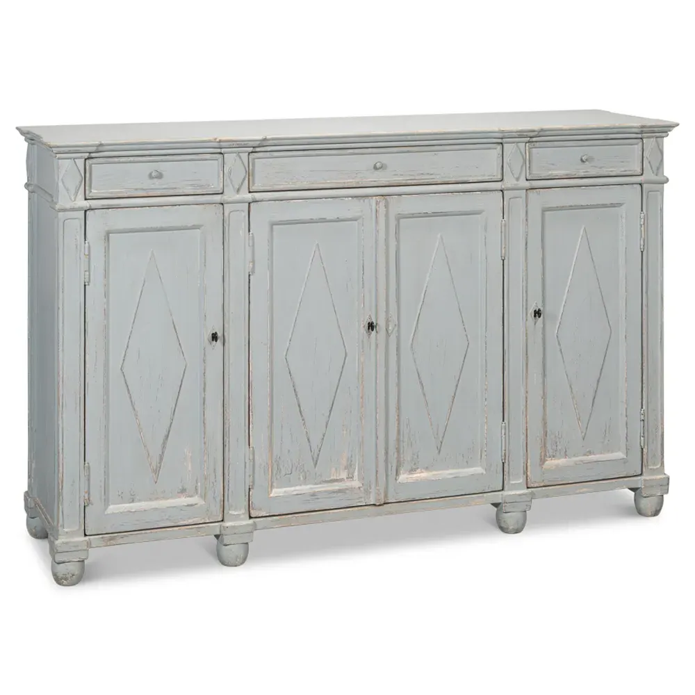 Gareth Sideboard - Blue, Reclaimed Pine