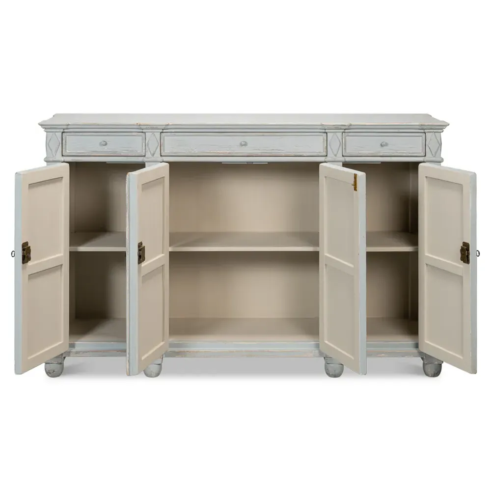 Gareth Sideboard - Blue, Reclaimed Pine