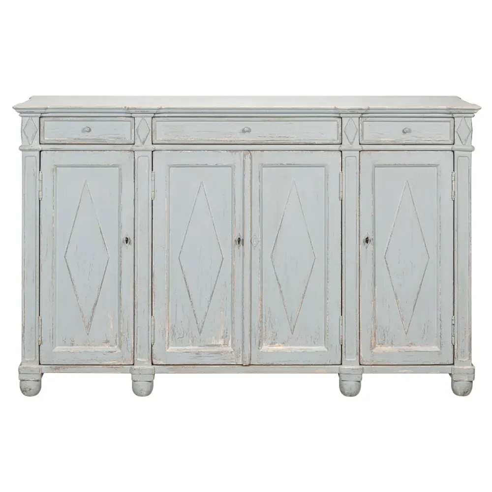 Gareth Sideboard - Blue, Reclaimed Pine