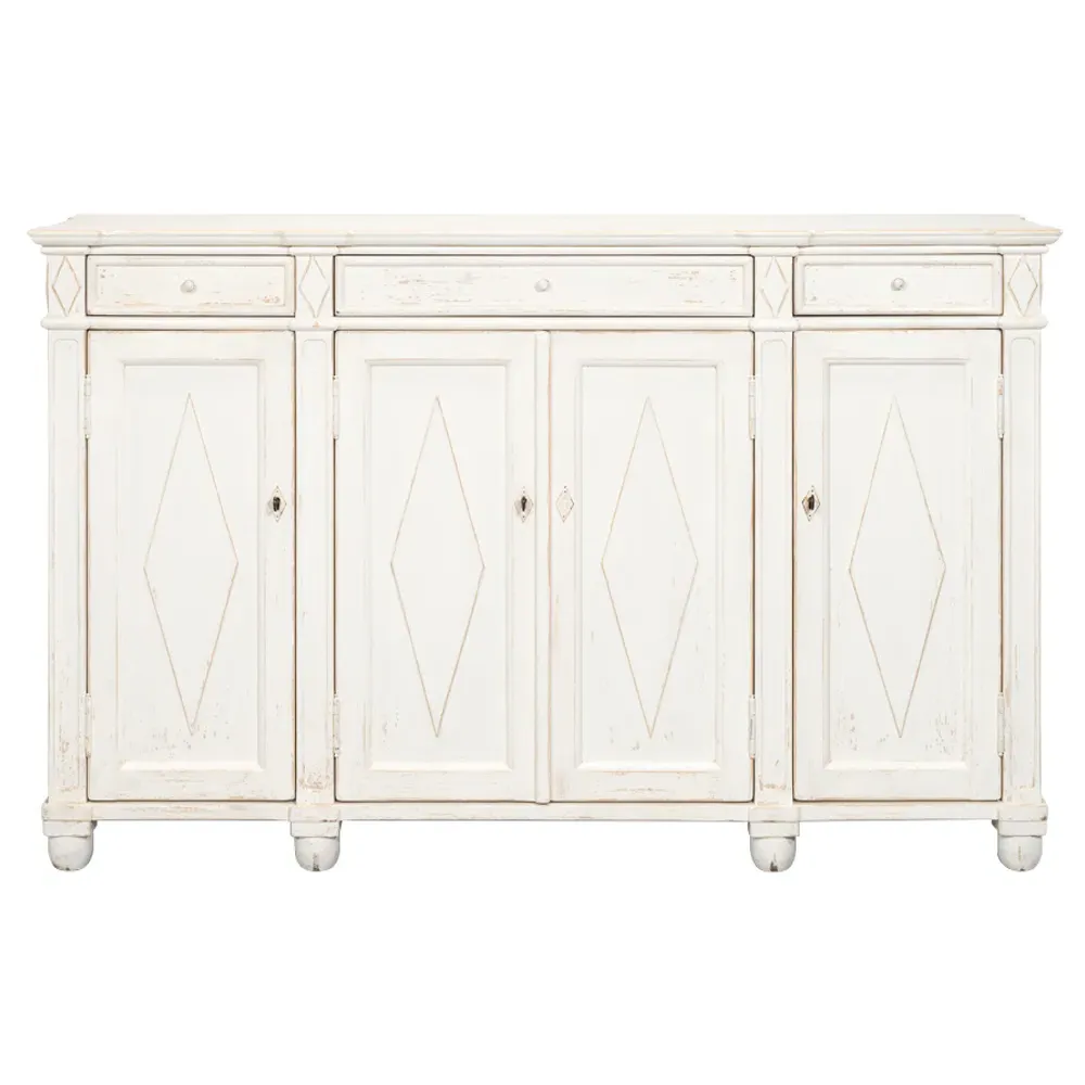 Gareth Sideboard - White, Reclaimed Pine image