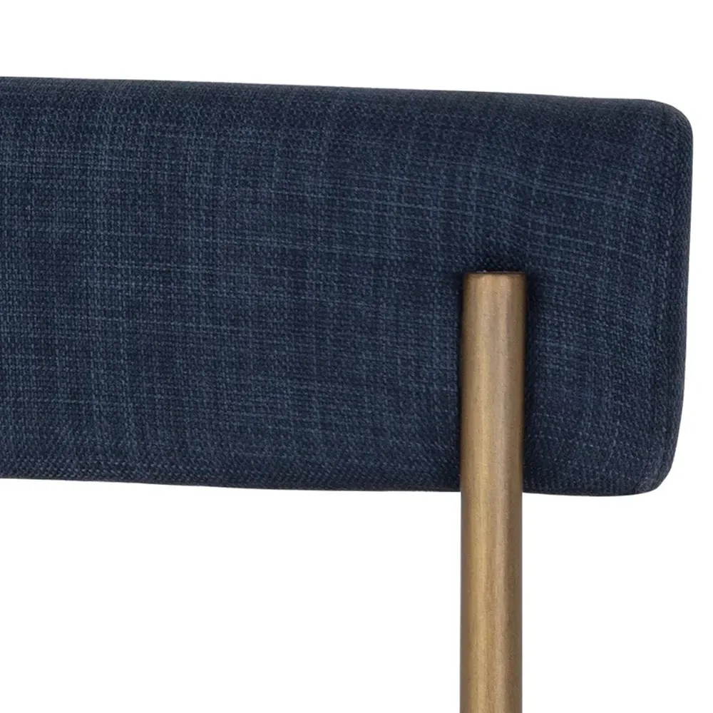 Garrison Counter Stool - Navy Blue, Steel