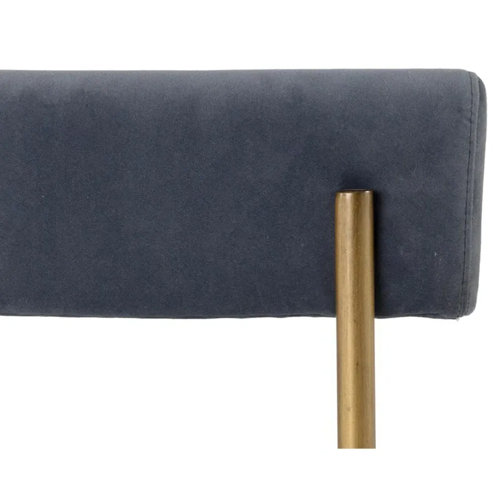 Garrison Dining Side Chair Set of 2 - Slate Grey, Velvet