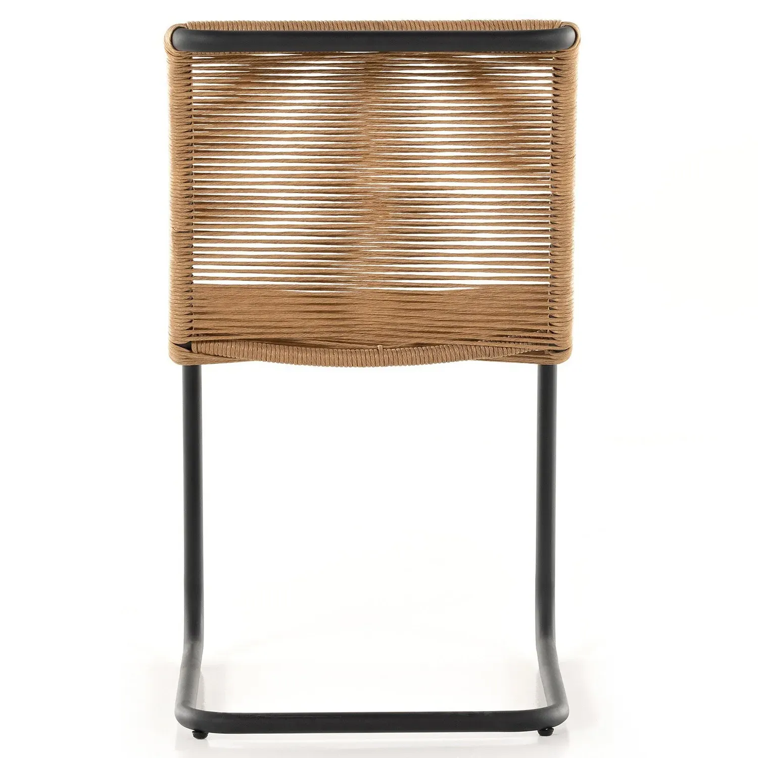 Gavin Outdoor Dining Side Chair - Brown, Woven Polyethylene