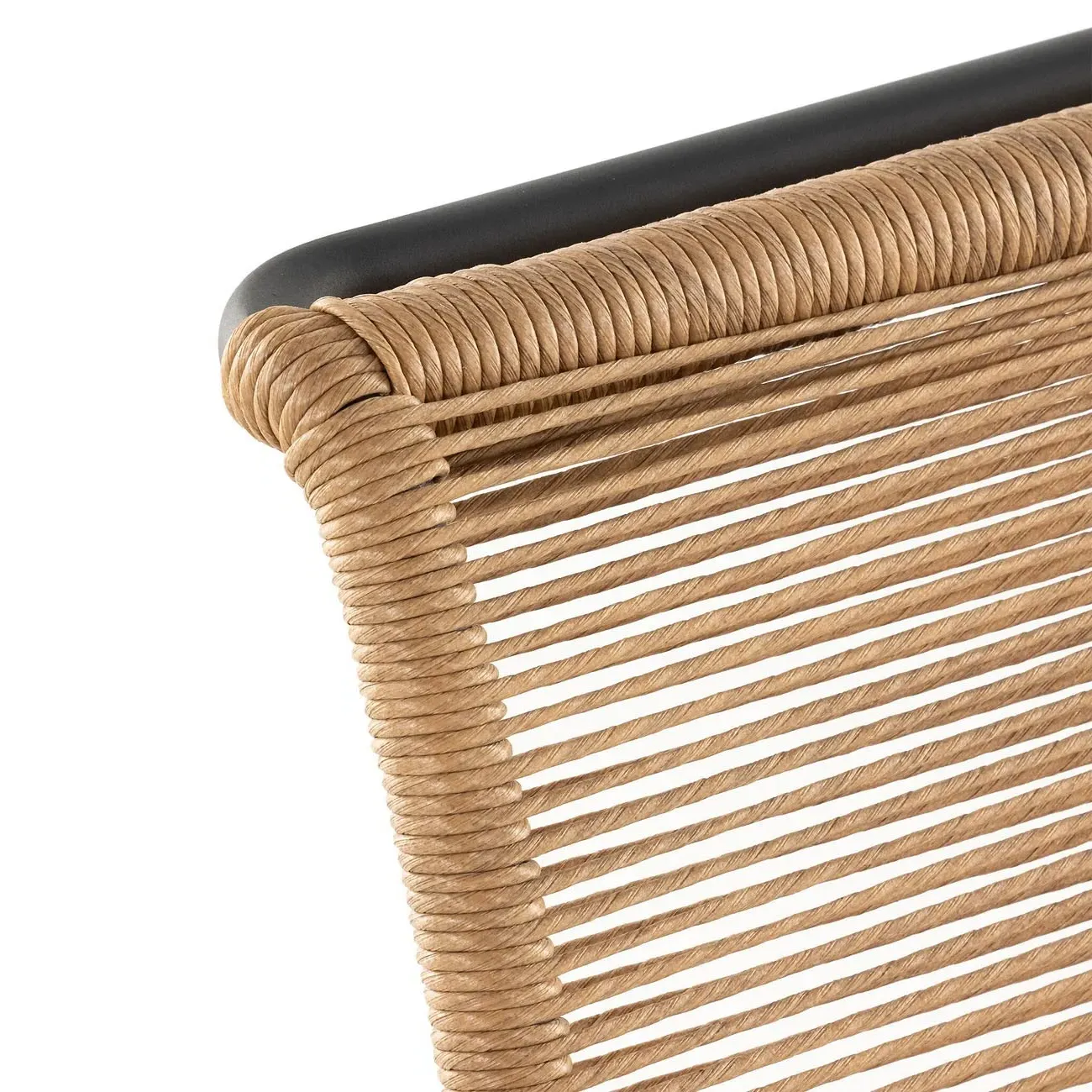 Gavin Outdoor Dining Side Chair - Brown, Woven Polyethylene