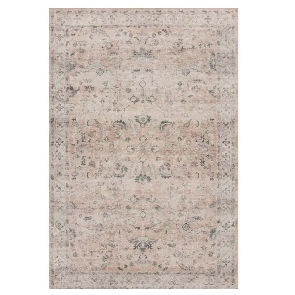 Gavriel Floral Patterned Rug - Blush Pink, Polyester