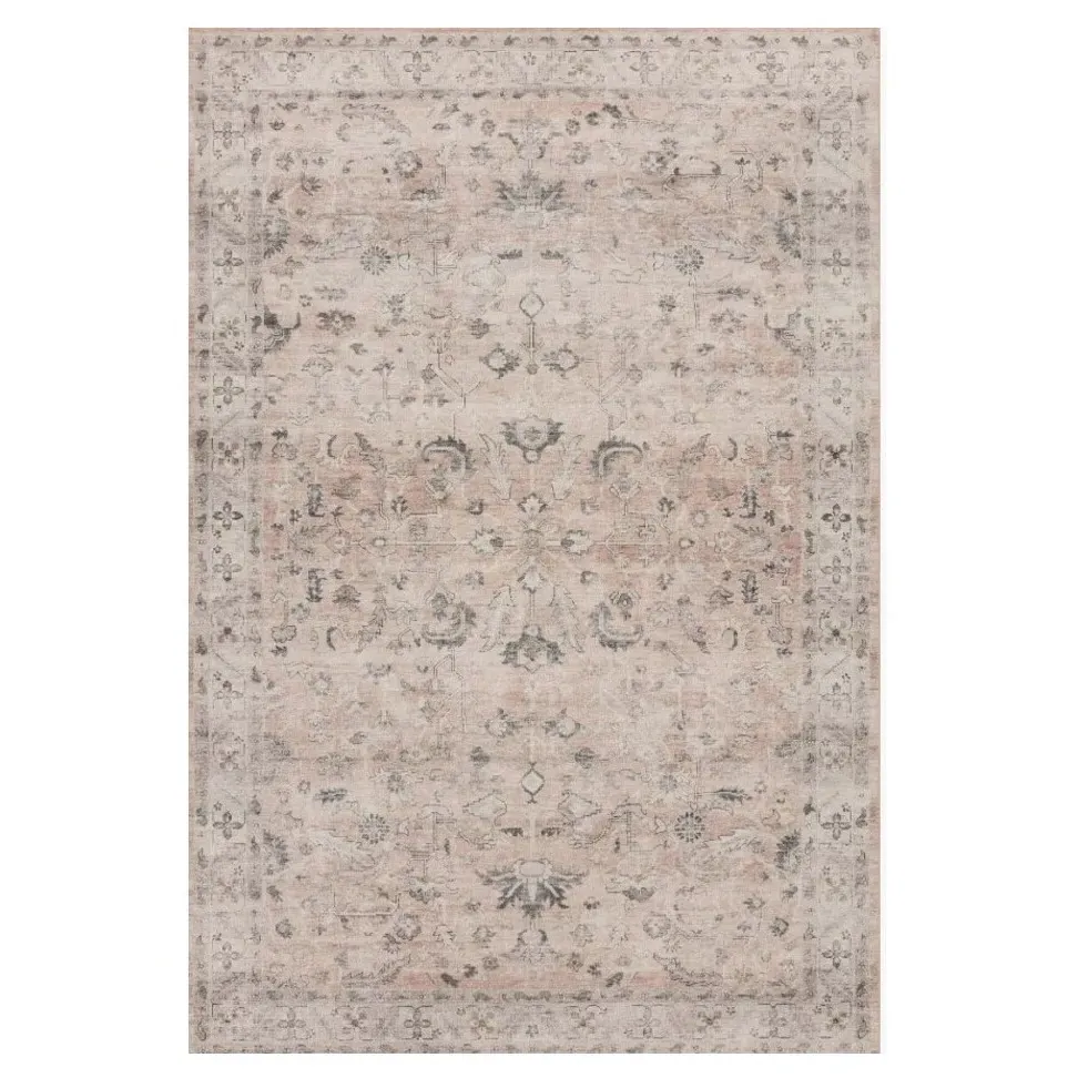 Gavriel Floral Patterned Rug - Blush Pink, Polyester