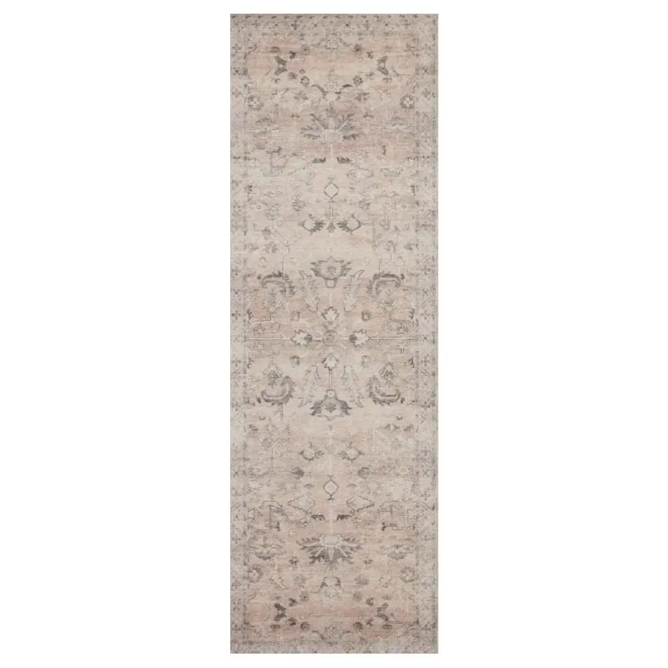 Gavriel Floral Patterned Rug - Blush Pink, Polyester
