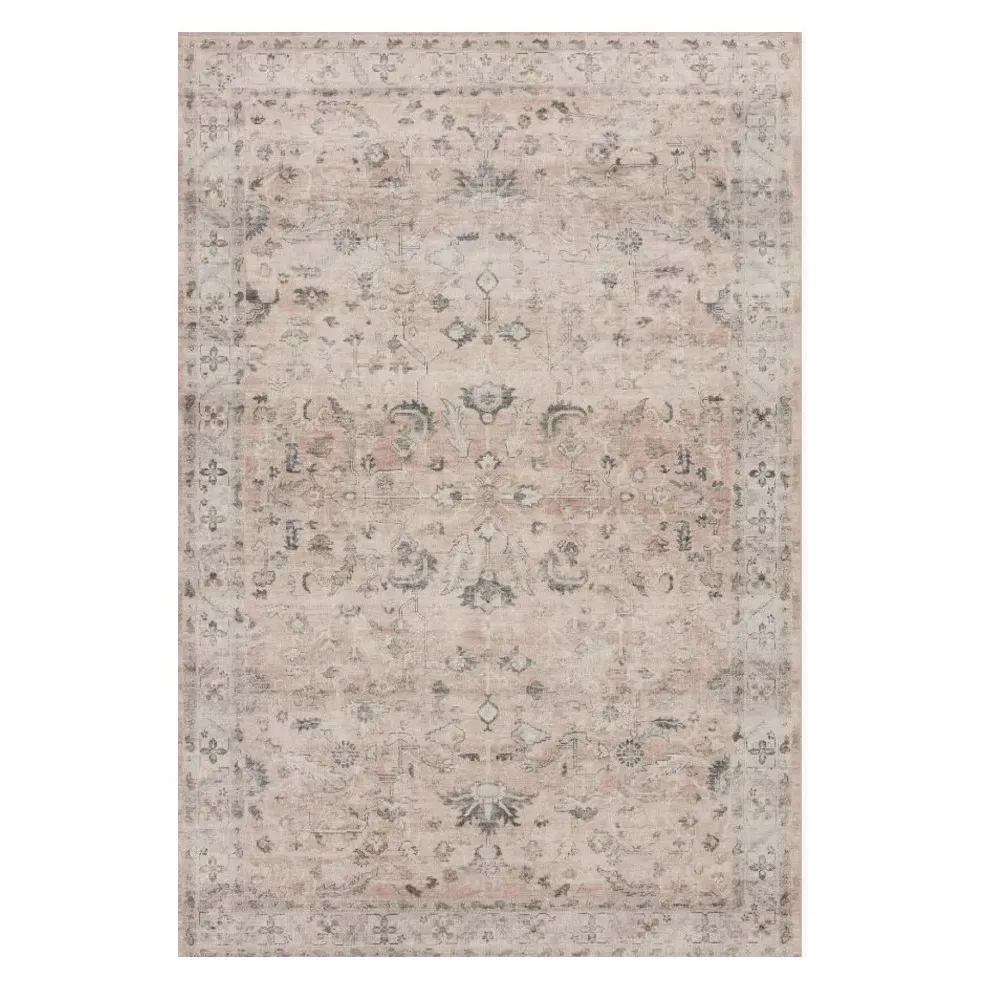 Gavriel Floral Patterned Rug - Blush Pink, Polyester