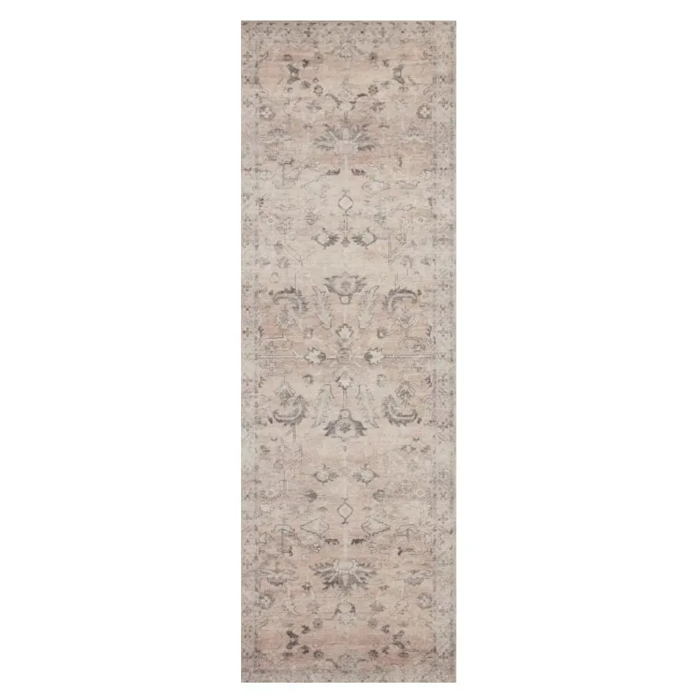 Gavriel Floral Patterned Rug - Blush Pink, Polyester