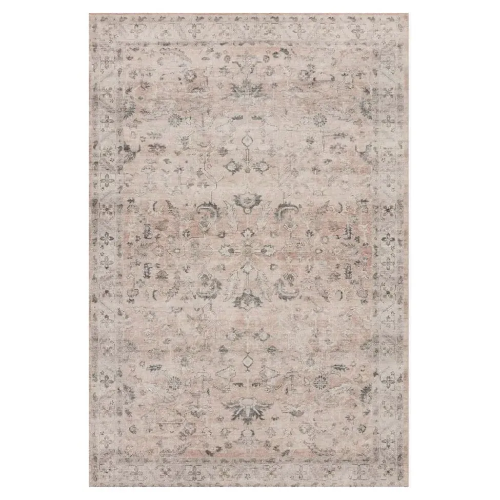 Gavriel Floral Patterned Rug Sample - Blush Pink, Polyester image