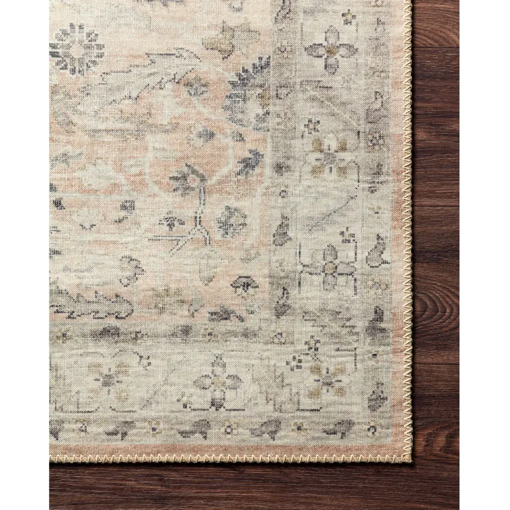 Gavriel Floral Patterned Runner Rug - Blush Pink, Polyester