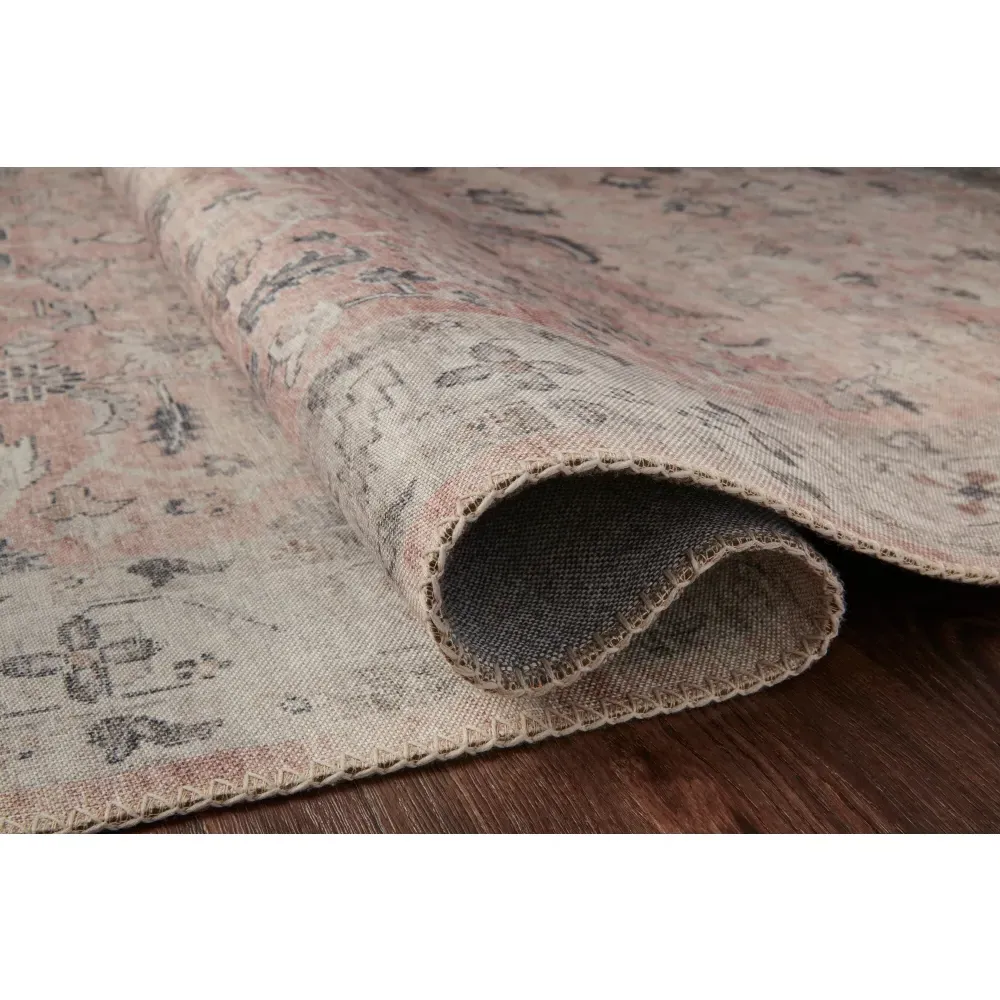 Gavriel Floral Patterned Runner Rug - Blush Pink, Polyester