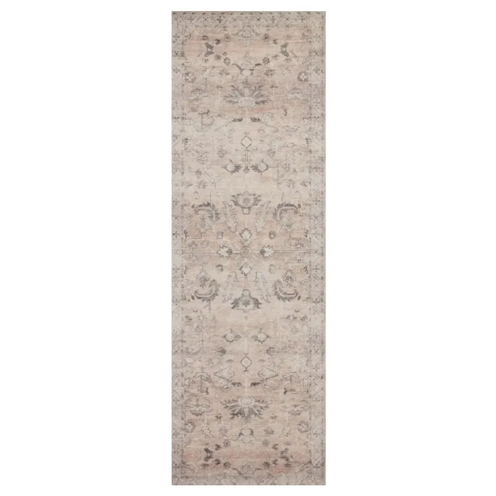 Gavriel Floral Patterned Runner Rug - Blush Pink, Polyester