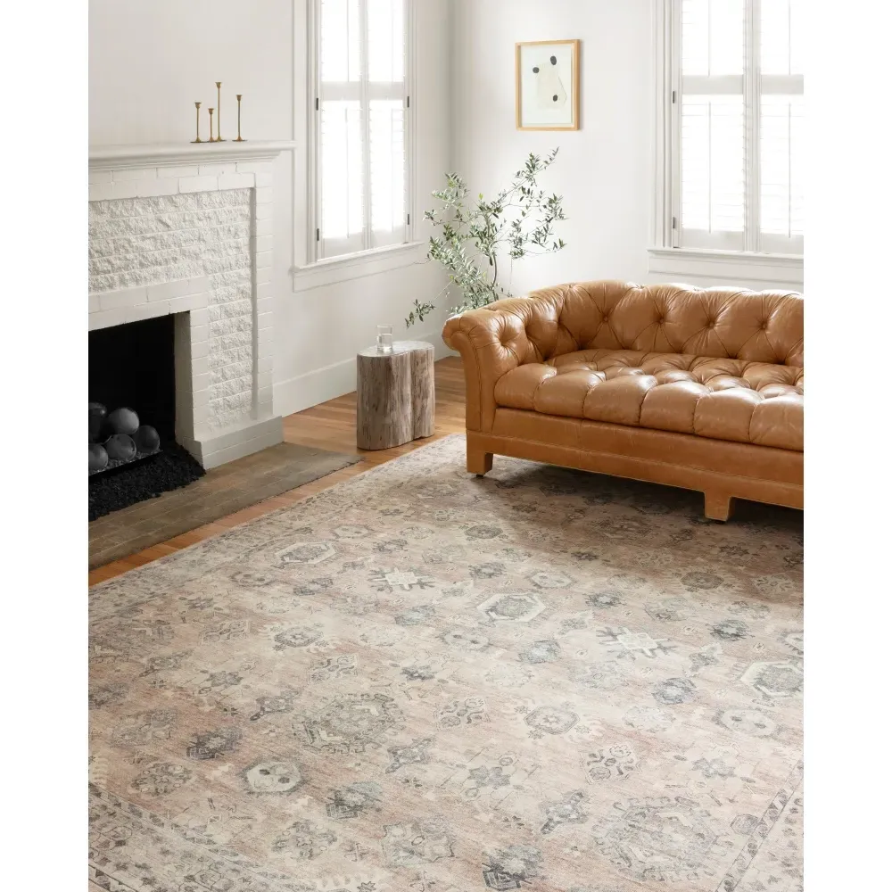 Gavriel Geometric Patterned Rug - Brown, Polyester