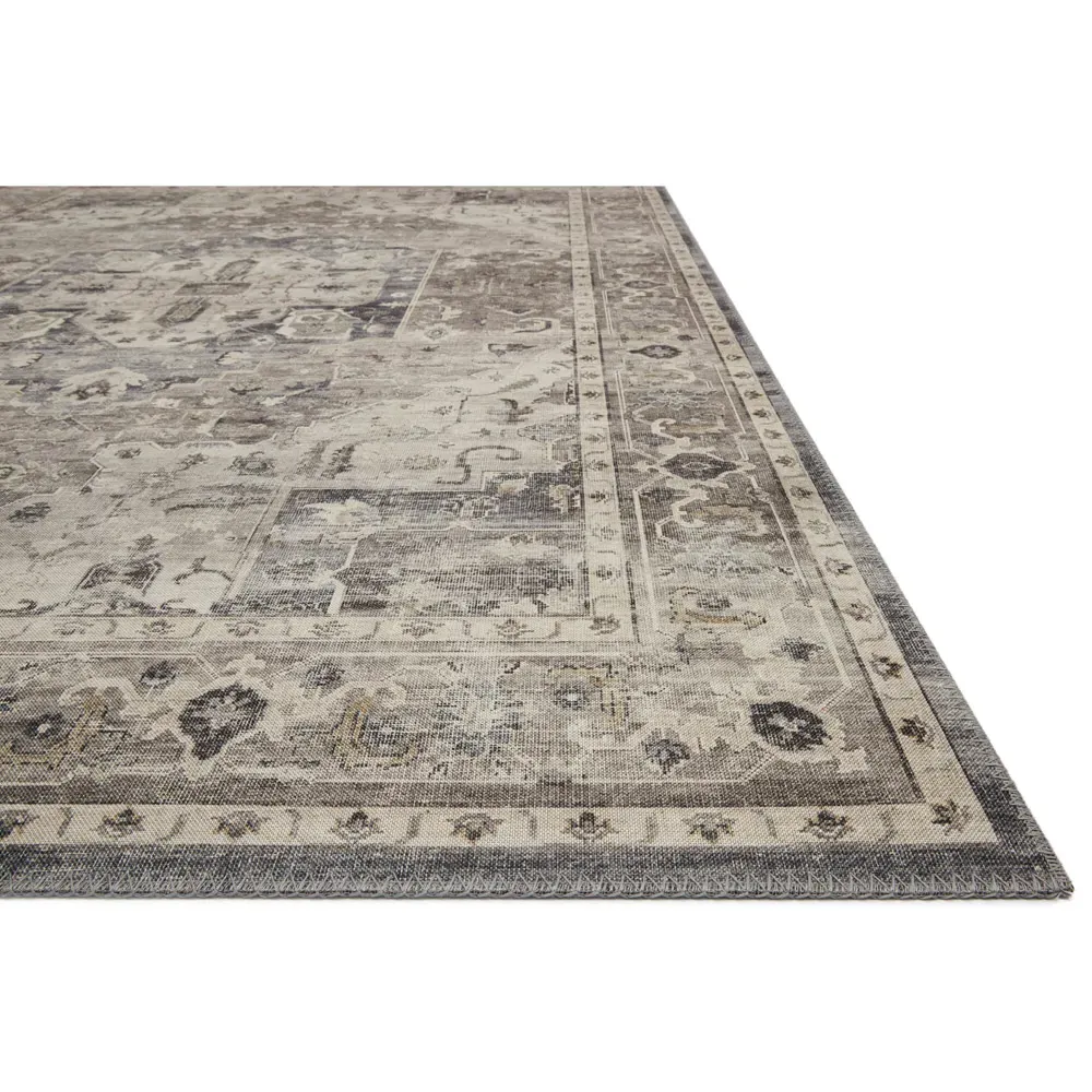 Gavriel Geometric Patterned Rug - Grey, Polyester