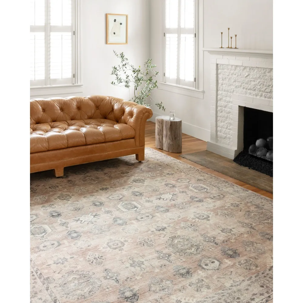 Gavriel Patterned Rug - Brown, Polyester