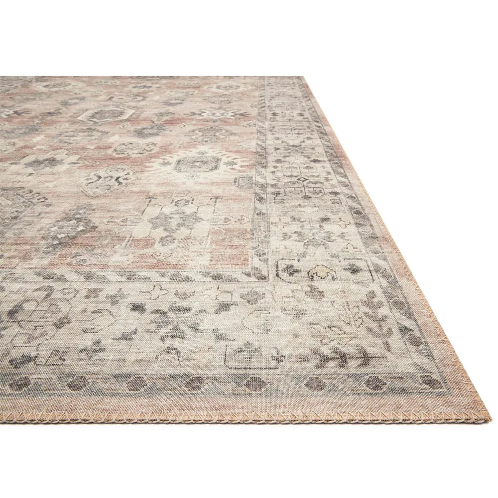 Gavriel Patterned Rug - Brown, Polyester