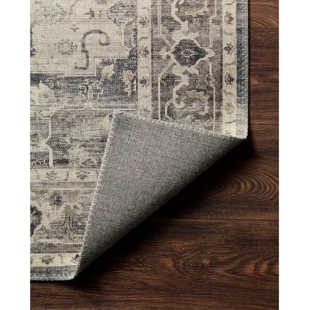 Gavriel Patterned Rug Sample - Grey, Polyester