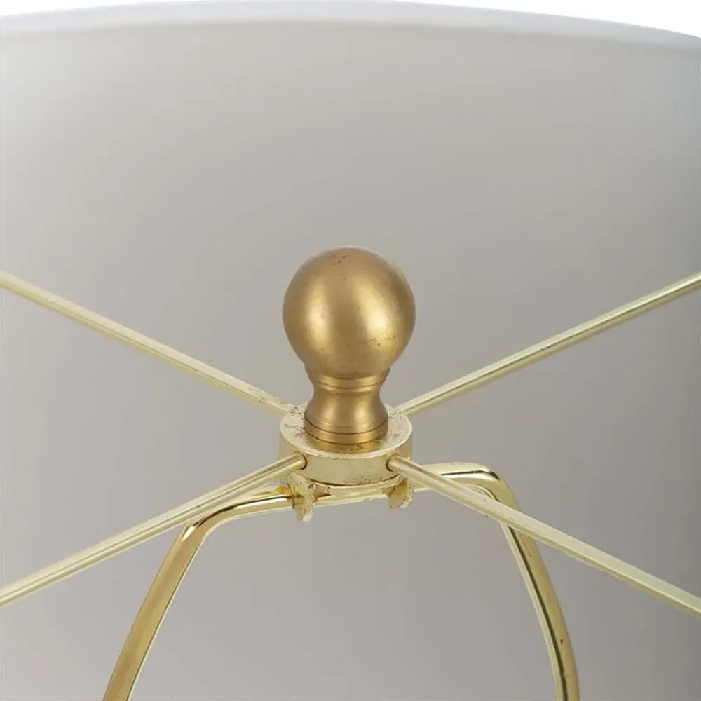 Gear Table Lamp - White, Alabaster