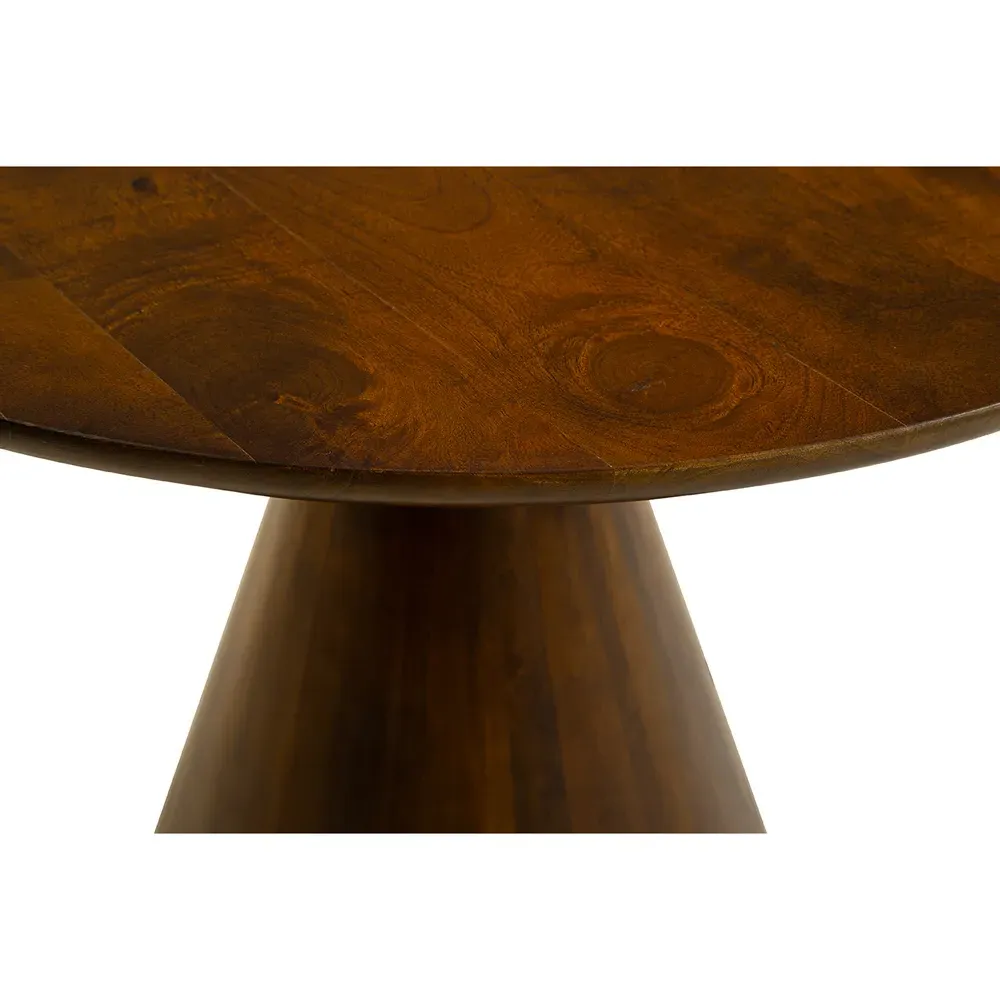 Gefen Round Bistro Table - Dark Brown, Wood