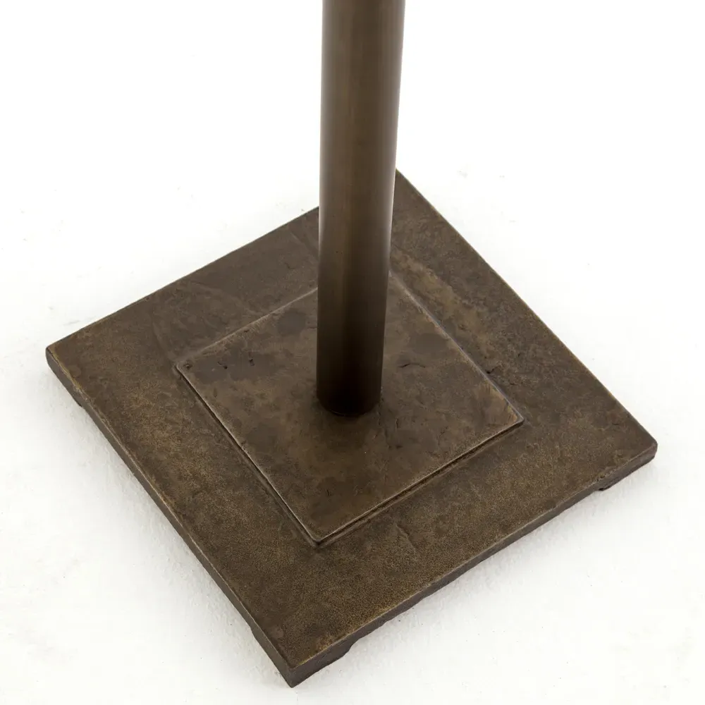 Gene Round Bar Table - Aged Brass, Iron