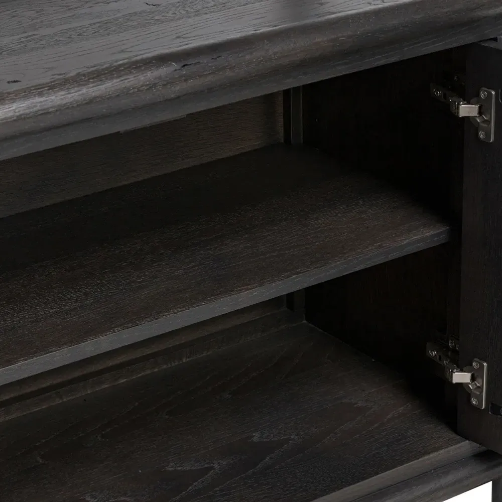 Genesis Bookcase - Smoked Black, Oak