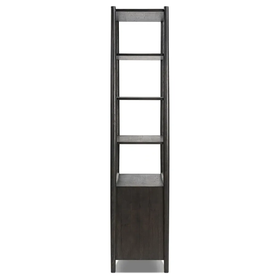 Genesis Bookcase - Smoked Black, Oak