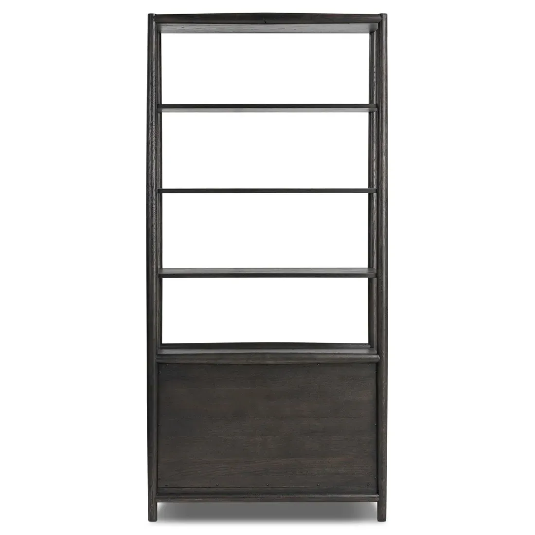 Genesis Bookcase - Smoked Black, Oak
