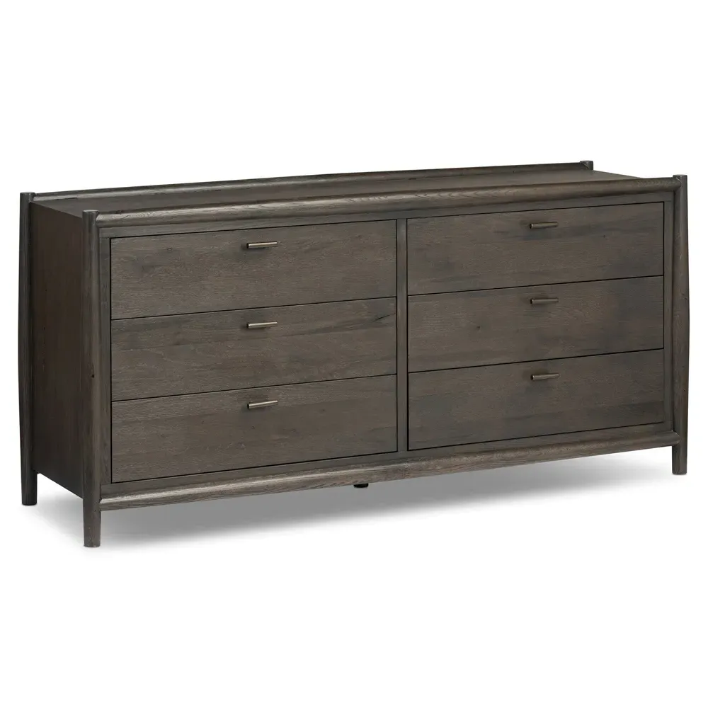 Genesis Double Dresser - Black, Oak