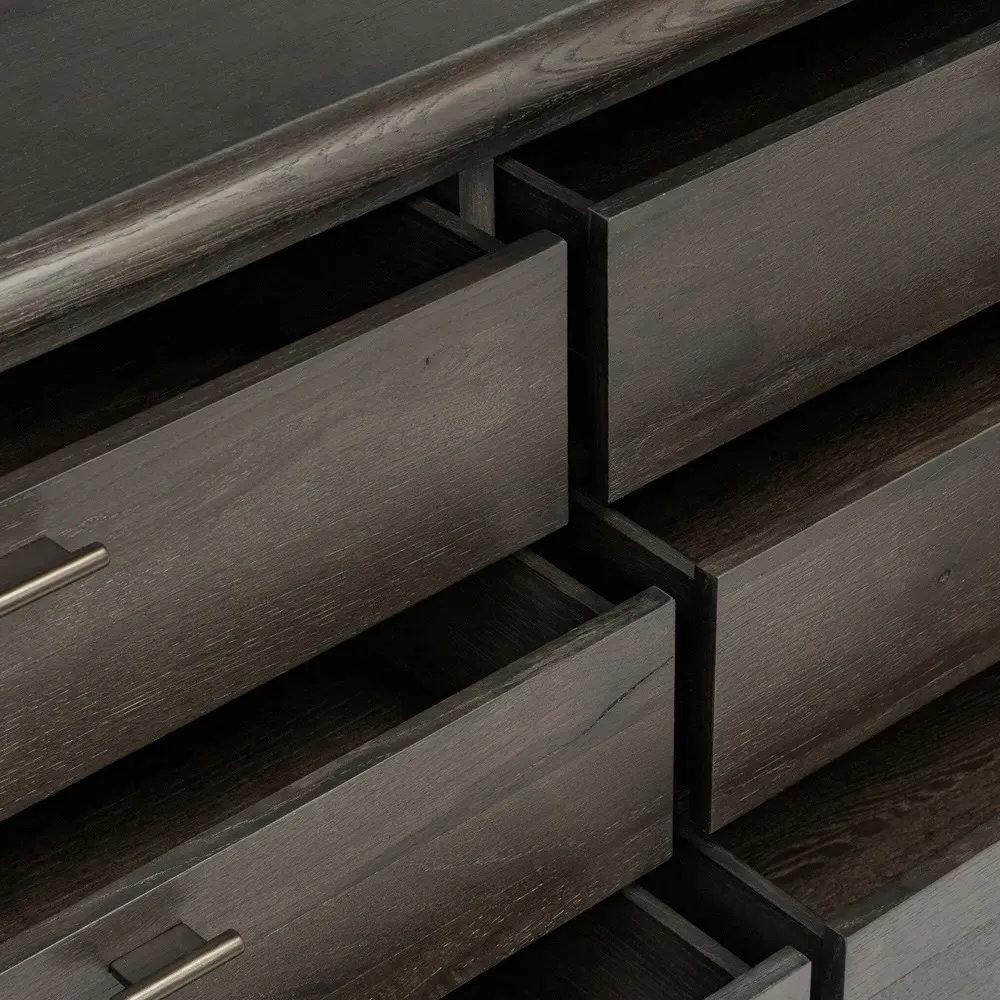 Genesis Double Dresser - Black, Oak