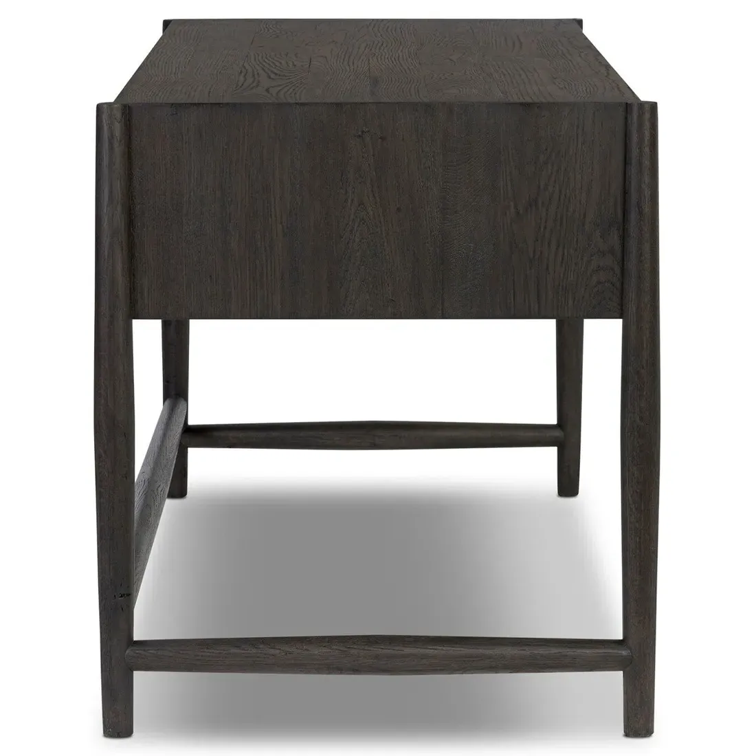 Genesis Executive Desk - Smoked Black, Oak