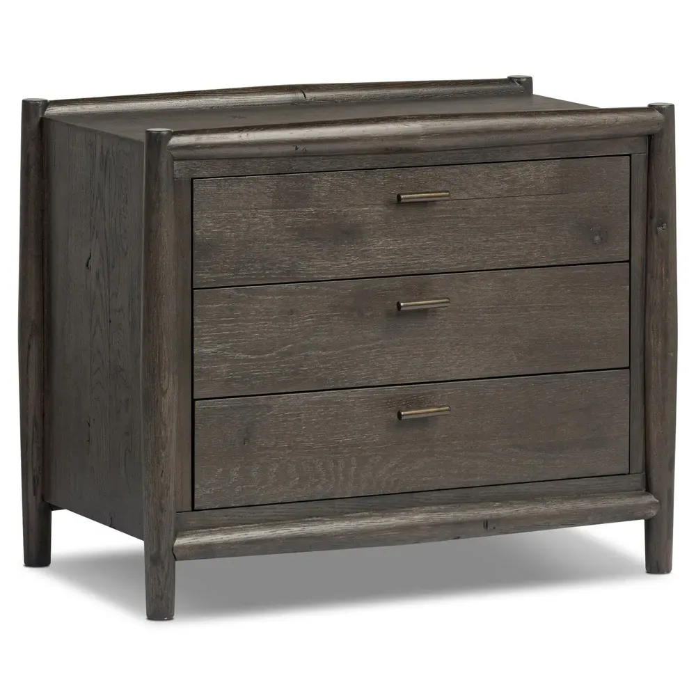 Genesis Nightstand - Black, Oak