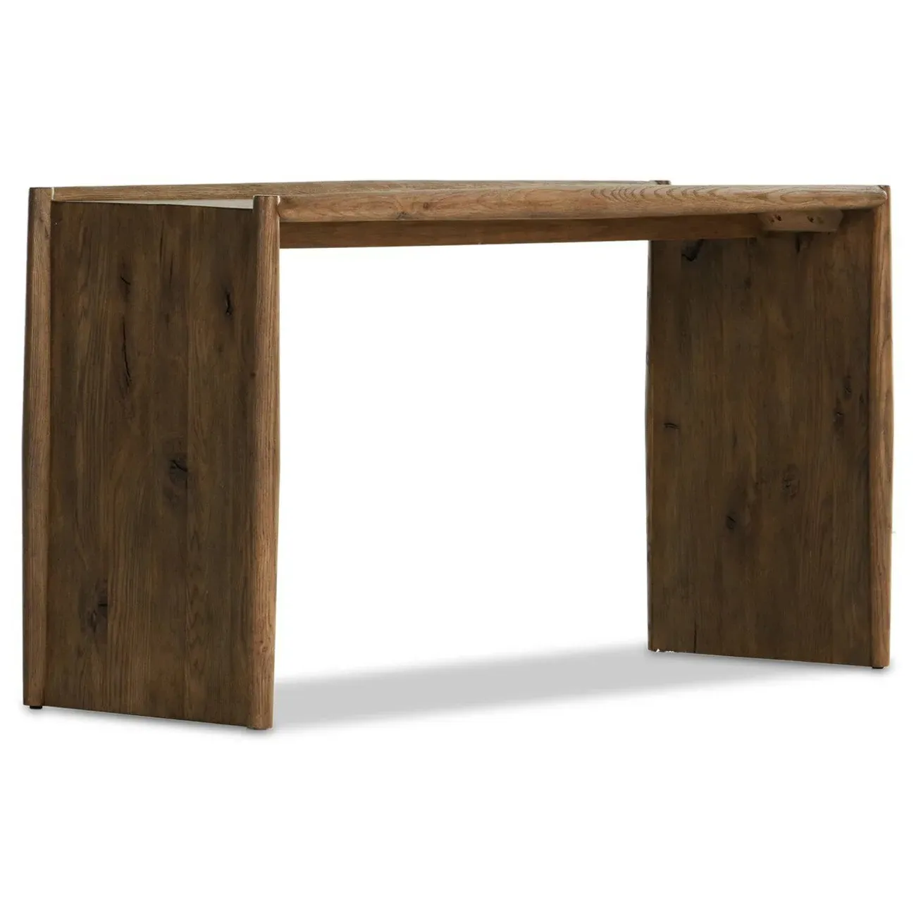 Genesis Rectangular Console Table - Weathered Brown, Oak