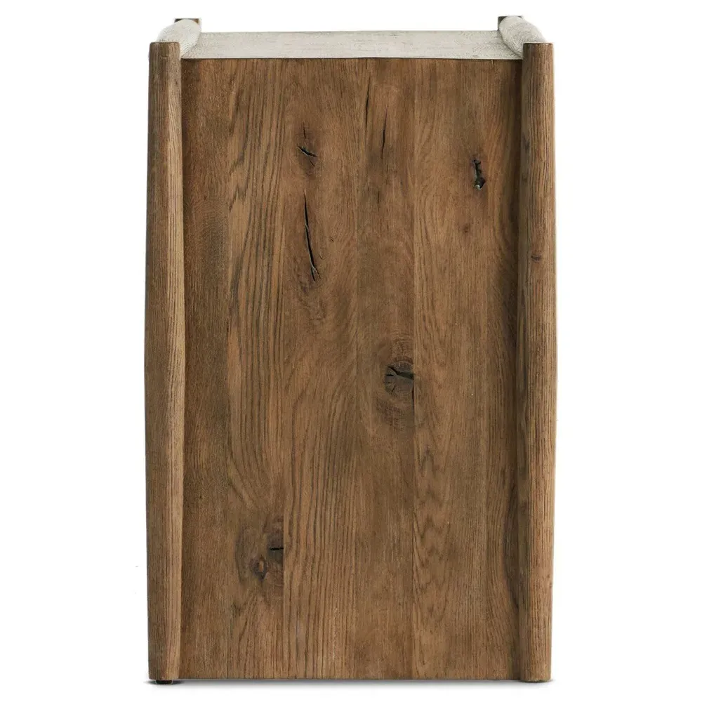 Genesis Rectangular Console Table - Weathered Brown, Oak