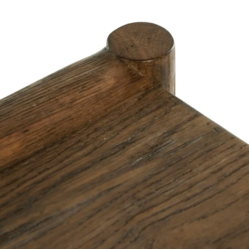 Genesis Rectangular Console Table - Weathered Brown, Oak