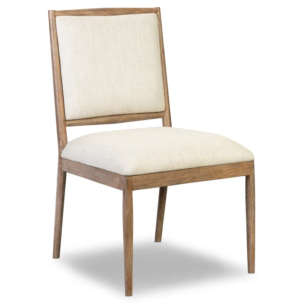 Genesis Upholstered Dining Side Chair - Beige, Oak