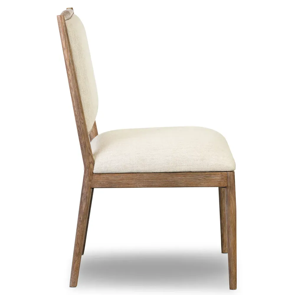 Genesis Upholstered Dining Side Chair - Beige, Oak