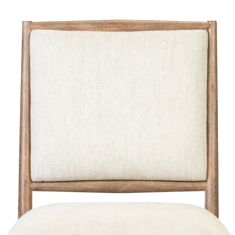 Genesis Upholstered Dining Side Chair - Beige, Oak