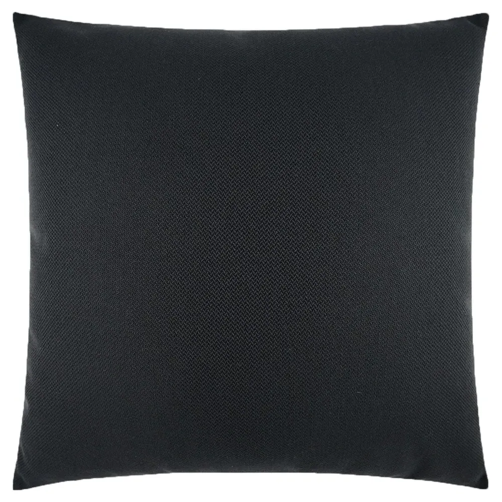 Genevieve 22x22 Throw Pillow - Black, Polyester