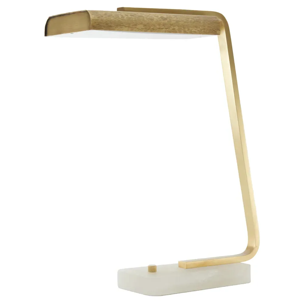 Genevieve Desk Lamp - Antique Brass, Iron