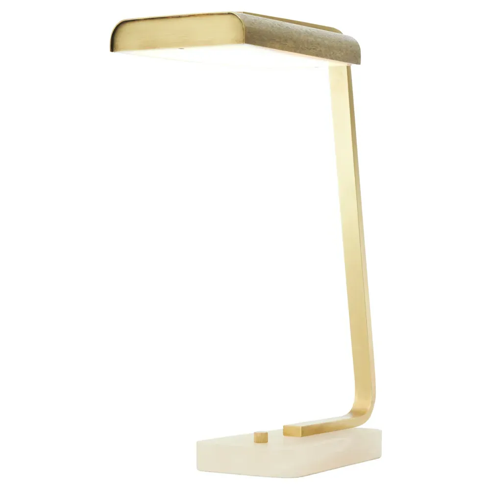 Genevieve Desk Lamp - Antique Brass, Iron