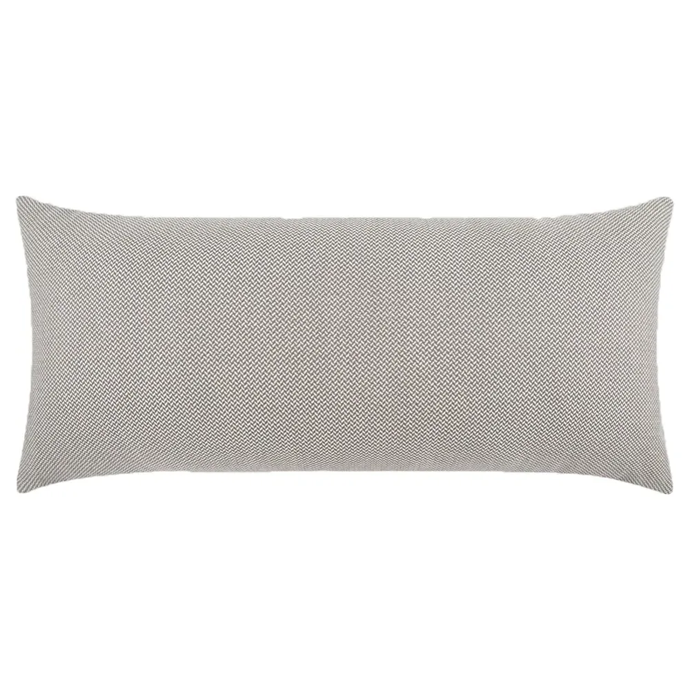 Genevieve Lumbar Pillow - Beige, Polyester image