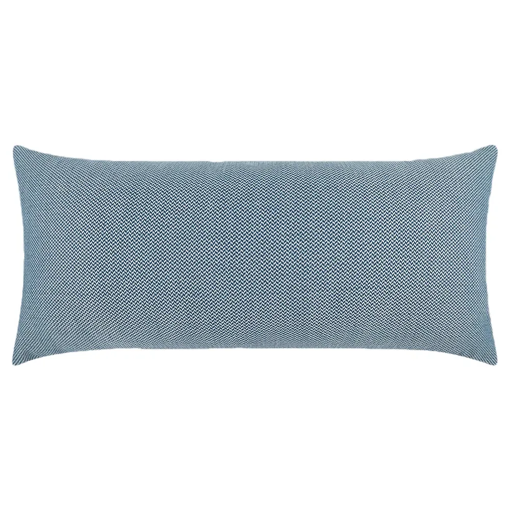 Genevieve Lumbar Pillow - Blue, Polyester