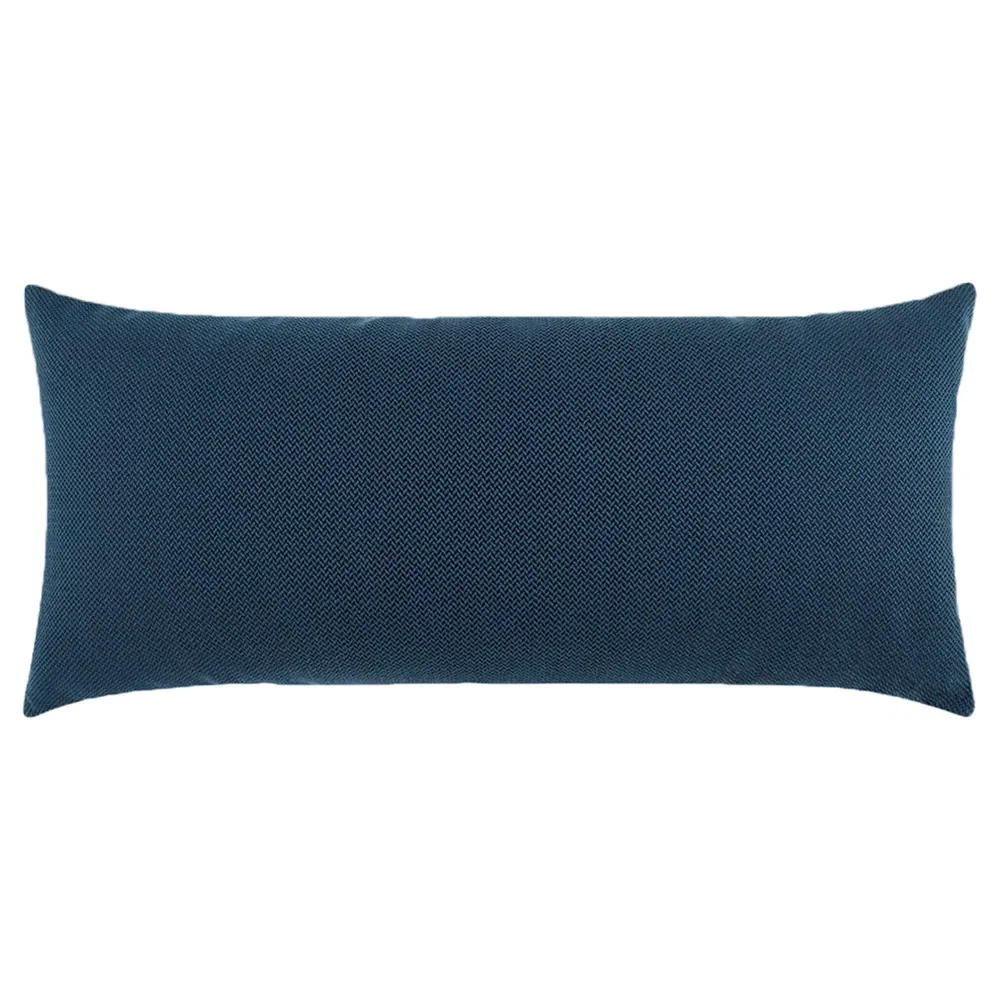 Genevieve Lumbar Pillow - Dark Blue, Polyester