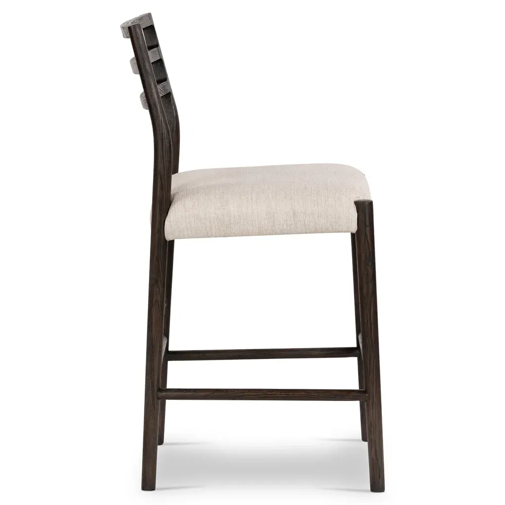 George Counter Stool - Beige, Oak