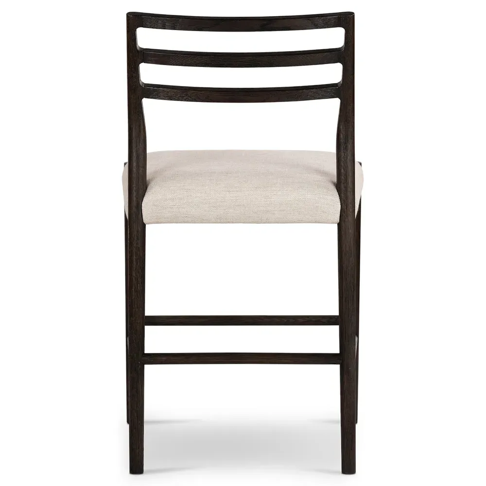 George Counter Stool - Beige, Oak