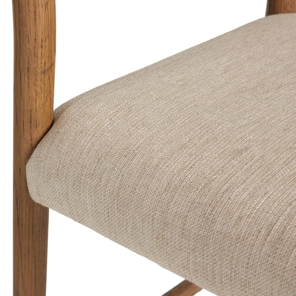 George Counter Stool - Beige, Oak