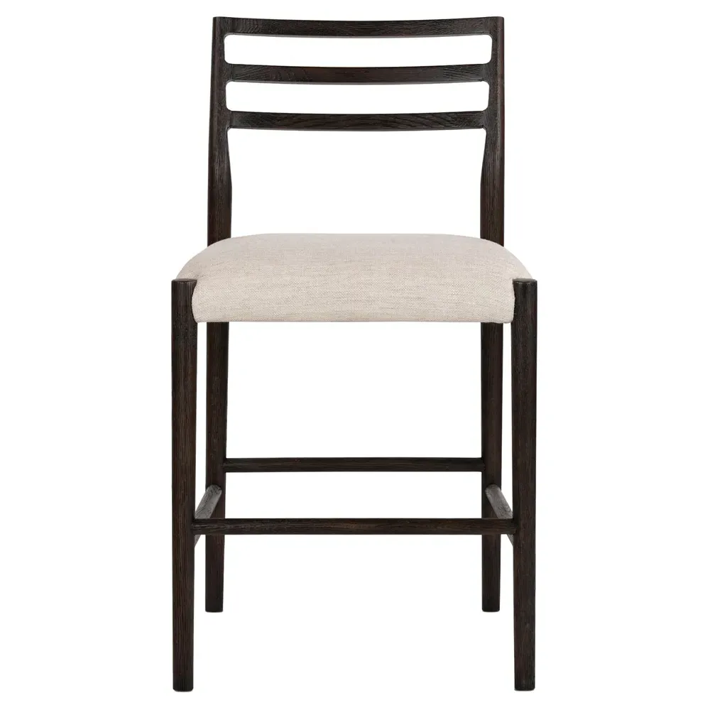 George Counter Stool - Beige, Oak image