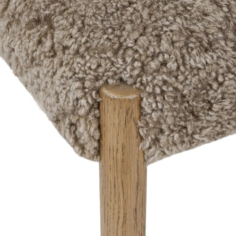 George Ladder Back Counter Stool - Brown, Oak